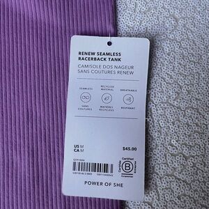 NWT Athleta Purple Seamless Racerback Tank